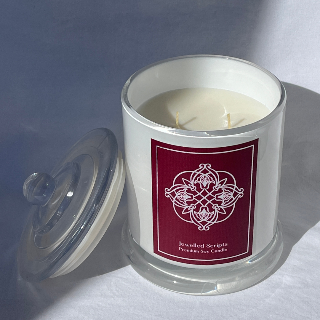 Jewelled Scripts - Triple Scented Soy Candle