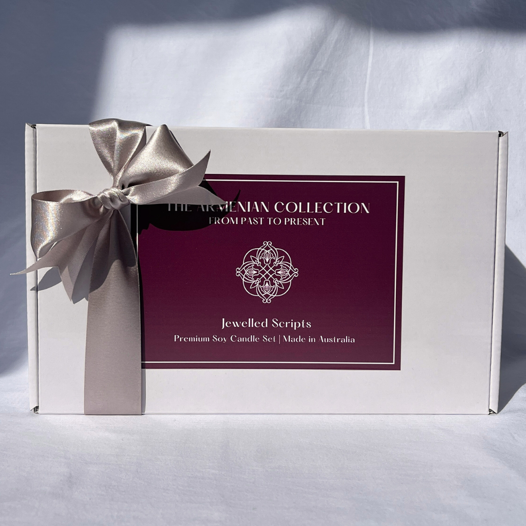 Jewelled Scripts - Triple Scented Soy Candle Gift Box Set